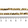 Electroplated Synthetic Non-magnetic Hematite Beads Strands G-A234-G03-01G-4