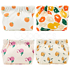 4pcs Mini Cloth Printed Multipurpose Shrapnel Makeup Bags Change Purse ABAG-GF0001-26-1