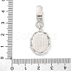 Brass Micro Pave Cubic Zirconia Pendants KK-S510-45GP-02-3