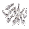 Tibetan Style Alloy Glue-on Flat Pad Bails LS-AB3348Y-NF-4