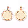 Alloy Pendant Cabochon Settings PALLOY-S107-005KC-RS-2