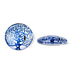 Half Round/Dome Tree Pattern Glass Flatback Cabochons for DIY Projects GGLA-Q037-25mm-M28-11-4
