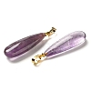 Natural Amethyst Pendants G-Q192-07G-03-2