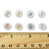 40Pcs 4 Colors Long-Lasting Plated Brass Silicone Ear Nuts KK-FS0001-49-5