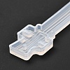 DIY Round Moon Lute Bookmark Silicone Molds DIY-F089-02-4
