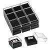 Transparent Plastic Badge Storage Boxes LS-CON-WH0083-017-1