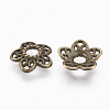 Tibetan Style Alloy Bead Caps X-MLF10597Y-NF-2