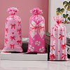 100Pcs OPP Cellophane Bowknot Printed Candy Gift Storage Bags ABAG-SP0001-54-4