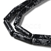 Synthetic Snowflake Obsidian Beads Strands G-D077-B02-4