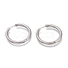 Tarnish Resistant 201 Stainless Steel Huggie Hoop Earrings EJEW-O095-05-13-1