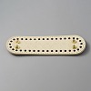 Oval PU Leather Knitting Crochet Bags Nail Bottom Shaper Pad DIY-WH0349-98A-2