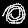 Opaque Solid Color Electroplate Glass Beads Strands GLAA-F029-P4mm-C15-2