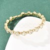 Iron Rhinestone Bangles for Women BJEW-A156-02G-1