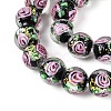 Handmade Foil Glass Beads Strands FOIL-N033-04A-3