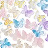 50Pcs 5 Colors Transparent Spray Painted Glass Charms GLAA-FS0001-05-4