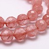 Cherry Quartz Glass Beads Strands LS-G-D840-43-8mm-3