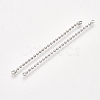 Brass Ball Chain Links Connectors KK-T032-176P-1