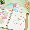 5 Sets 5 Styles Gradient Color PVC Alphabet Number Stickers DIY-GF0008-71-4