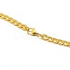 304 Stainless Steel Curb Chain/Twisted Chain Necklace Making STAS-A028-N122G-3