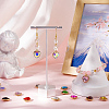 24Pcs 12 Colors Faceted Glass Rhinestone Pendants GLAA-SC0002-72-3