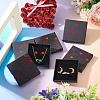 5Pcs Hot Stamping Planet Cardboard Jewelry Packaging Boxes CON-TA0001-44D-7