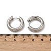 202 Stainless Steel Polishing Hoop Earrings EJEW-M106-02P-02-5