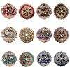 6Pcs 6 Colors Handmade Indonesia Beads IPDL-SP0001-02-7