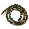 Electroplate Transparent Glass Beads Strands X-EGLA-G037-02A-HP07-2