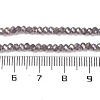 Baking Electroplate Glass Beads Strands X-DGLA-A039-J2MM-B06-4