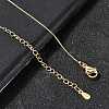 0.6MM Brass Box Chain Necklaces NJEW-G341-01G-1