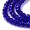 Transparent Glass Beads Strands GLAA-H021-03-09-5