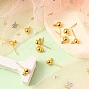 Brass Ball Post Ear Studs KK-YW0001-11G-5