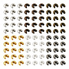 480Pcs 6 Colros Iron Crimp Beads Covers IFIN-PJ0001-01-11