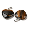 Natural Tiger Eye Pendants G-G956-B71-FF-2