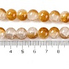 Crackle Baking Paint Imitation Jade Glass Beads Strands DGLA-T003-10mm-M-4