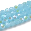 Imitation Jade Glass Beads Strands EGLA-A035-J8mm-L04-1