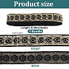 Vintage Jacquard Polyester Ribbon OCOR-WH0101-259A-2
