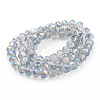 Electroplate Glass Beads Strands X-EGLA-S001-1-2