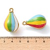 304 Stainless Steel Enamel Pendants SA-L002-16G-3