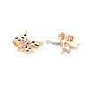 Brass Micro Pave Cubic Zirconia Connector Charms LS-KK-S364-010-2