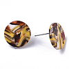 Cellulose Acetate(Resin) Stud Earring Findings KY-R022-020-5