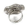 Anti-Tarnish 304 Stainless Steel Ring Components STAS-U031-03P-3