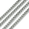 Tarnish Resistant 304 Stainless Steel Box Chains CHS-K001-37C-1