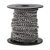 Tarnish Resistant 304 Stainless Steel Twist Chains CHS-K001-19-4.5mm-3
