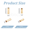 48Pcs 4 Style Brass Tube Beads KK-BC0012-92-2