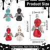 60Pcs 4 Colors Halloween Dyed Synthetic Turquoise Pendants FIND-AR0003-26-2