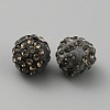 Handmade Polymer Clay Rhinestone Beads CLAY-WH0011-08M-1