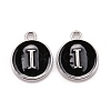 Platinum Plated Alloy Charms ENAM-S118-02I-P-1
