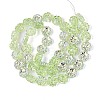 Electroplate Transparent Glass Beads Strands EGLA-N055-01H-2