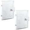 2Pcs PVC Mini Photocard Holder Book AJEW-SP0002-20A-05-1